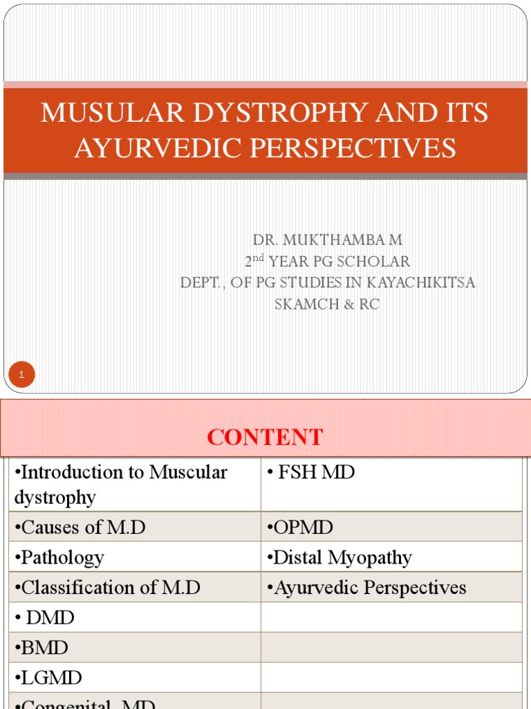 Ayurvedic Insights on Muscular Dystrophy | PDF | Muscular Dystrophy ...