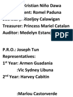 Officers of the GSEF Student Council