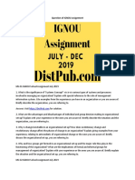 DistPub Provide Ignou Assignment-July-2019 Solution