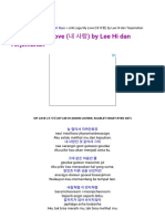 Lirik Lagu My Love (내 사랑) by Lee Hi dan Terjemahan - JADIHIBURAN PDF