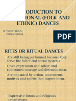 INTRODUCTION TO Traditional (Folk AND ETHNIC) DANCES