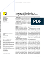 Imaging and Classification of Congenital Cystic Renal Diseases