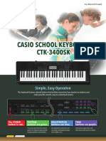 Casio School Keyboard CTK-3400SK: Simple, Easy Operation