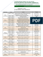 Rundown Acara KKN Kelompok 31 Desa Sidomukti