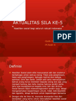 Aktualitas Sila Ke-5