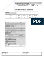 Technical Specifications of 315 W