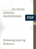 Batayang Uri NG Diskors