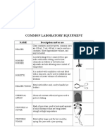 Common Laboratory Equipment