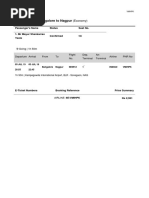 Flight Ticket - Bangalore To Nagpur: (Economy)