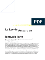 La Ley de Amparo en Lenguaje Llano