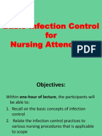 Infection Control Lecture For Nursing Attendants