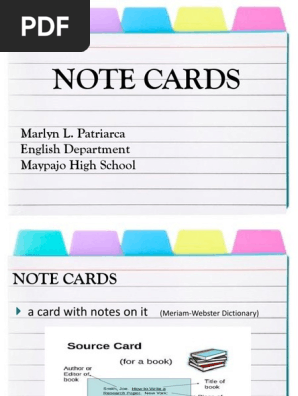 Note Cards