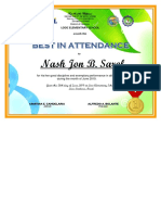 Certificate Classroom Awards