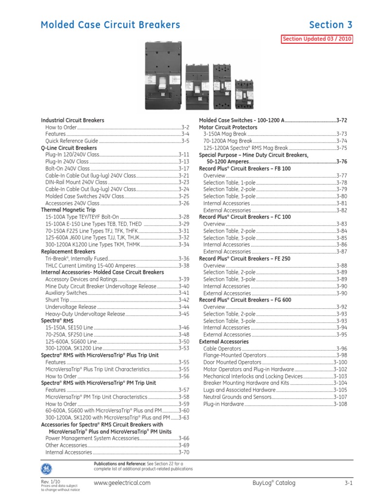 Manual General Electric | PDF | Fuse (Electrical) | Switch