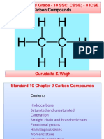 Carbon Compounds: Standard/ Class/ Grade - 10 SSC, CBSE - 8 ICSE