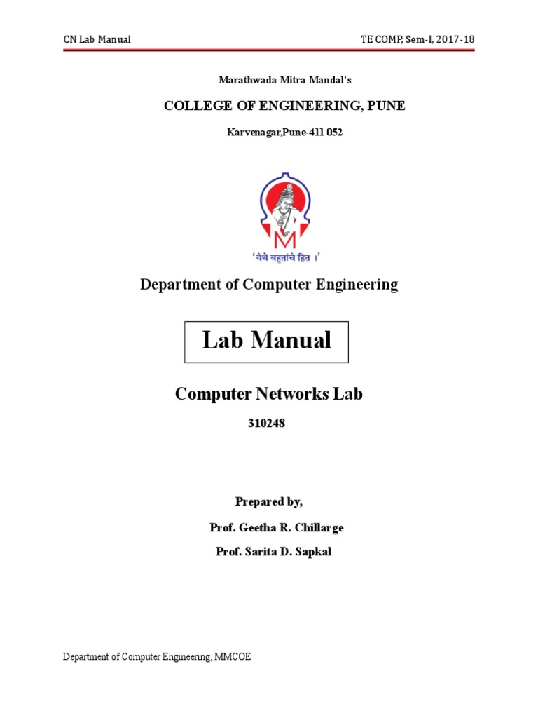 Lab Manual Computer Networks For SPPU | Download Free PDF | Domain Name ...