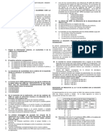 Evaluación de Biología Grado Acidos Nucleicos y Replicacion