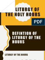 The Liturgy of the Holy Hours