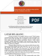 Rancang Bangun Peracikan Nutrisi Otomatis Pada Sistem Hidroponik