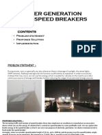 Power Generation Using Speed Breakers
