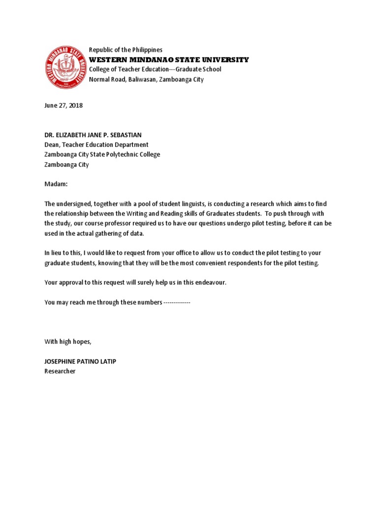 Request for Pilot Testing Approval | PDF | Social Science | Wellness