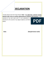 Declaration: Date: (Deepak Kumar Joshi)