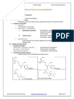 Cholinergic System: Parasympatholytics: Classification
