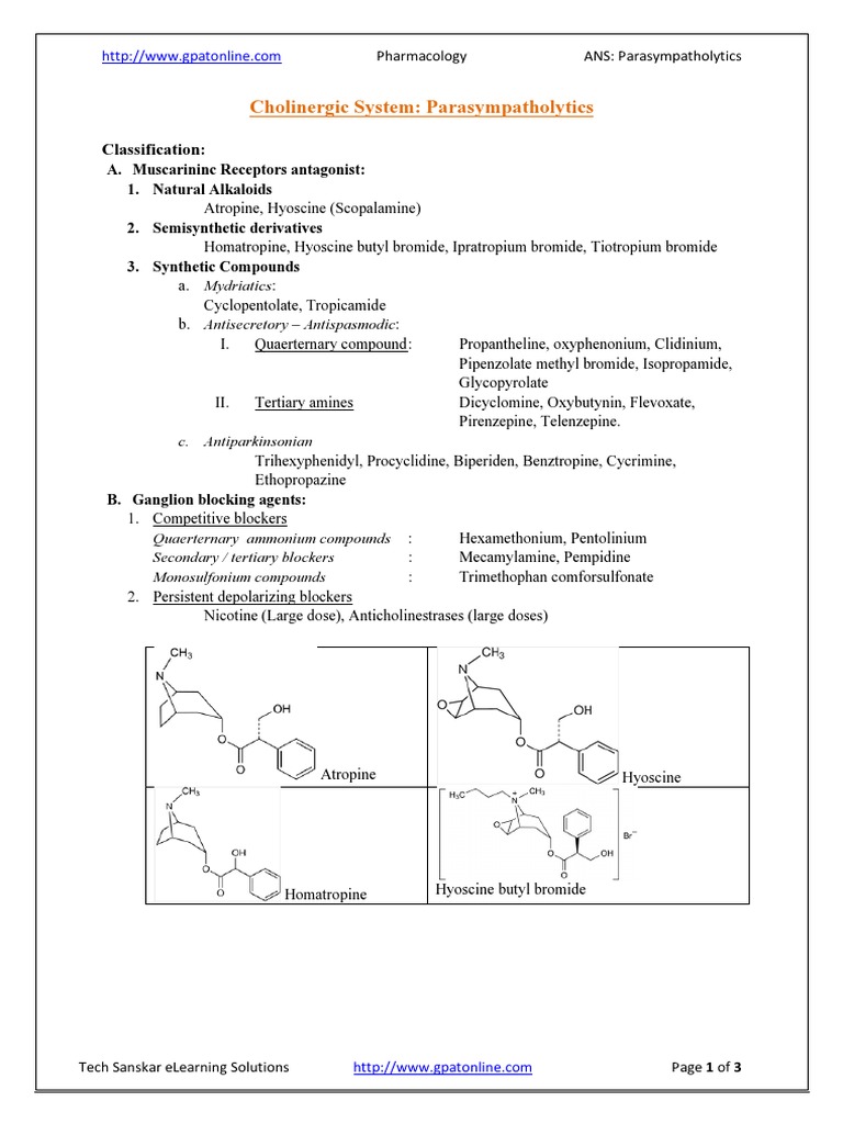 Parasympatholytic intelligence overview