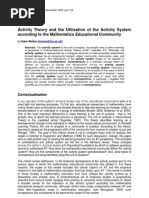 Download Nez Activity Theory and the Utilisation of the Activity System according to the Mathematics Educational Community by Paulo de Carvalho Jr SN42072586 doc pdf