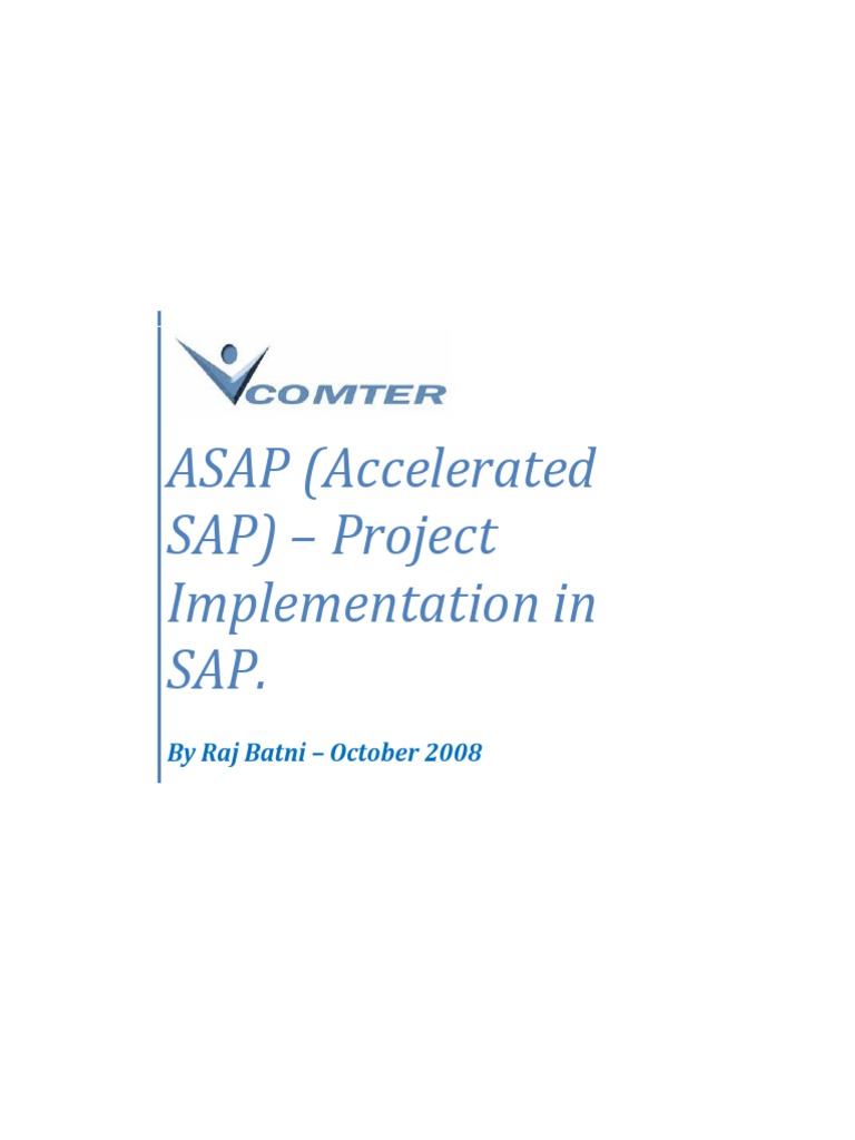 ASAP Methodology PDF | PDF | Computers