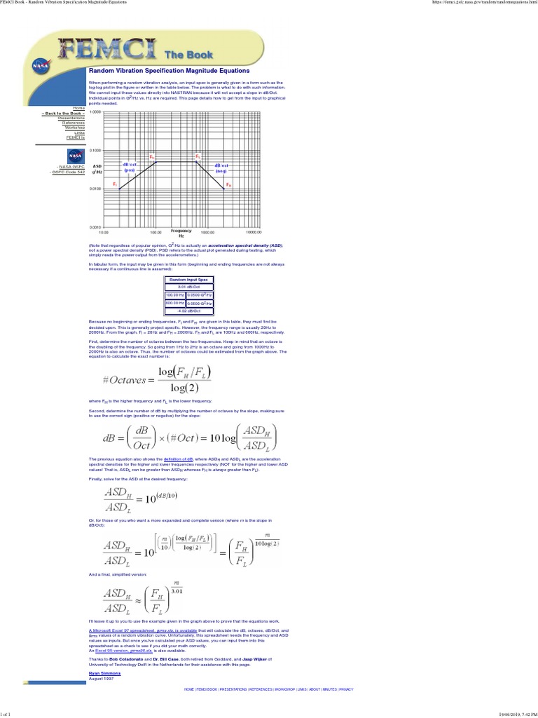 FEMCI Book Vibration | PDF | Spectral Density | Microsoft Excel