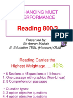 Enhancing Muet Performance: Reading 800/3