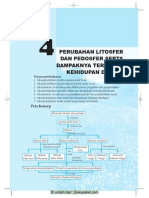 Bab 4 Perubahan Litosfer Dan Pedosfer Serta Dampaknya Terhadap Kehidupan Di Bumi