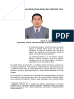 FORMAS ESPECIALES DE CONCLUSIÓN DEL PROCESO CIVIL. AUTOR. JANNER A. LOPEZ AVENDAÑO.