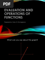 Garry D. Divinagracia - Evaluation and Operations of Functions