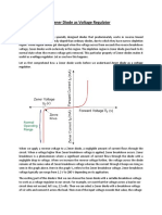 Zener Diode As Voltage Regulator