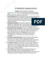 Objectives of Business Communication