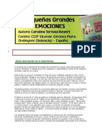 Conscientes de La Importancia de Trabajar Las Emociones en El Aula