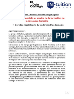 Communiqué Ooredoo-Dale Carnegie-Intuition