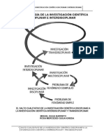 Metodología de La Investigación Científica - Salto Cualitativo de La Investigación Disciplinar A La Investigación Multidisciplinar, Interdisciplinar y Transdisciplinar.