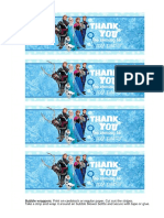 Frozen Party Bubble Wrapper PDF