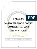 8 Rgnul National Moot Court Competition, 2019: TH ST