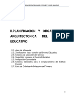 II. Planificacion y Organizacion Del Centro Educativo