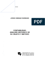 Contabilidad Análisis Histórico de Su Objeto y Método JEB