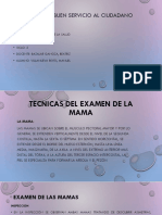 Tecnicas Del Examen de La Mama