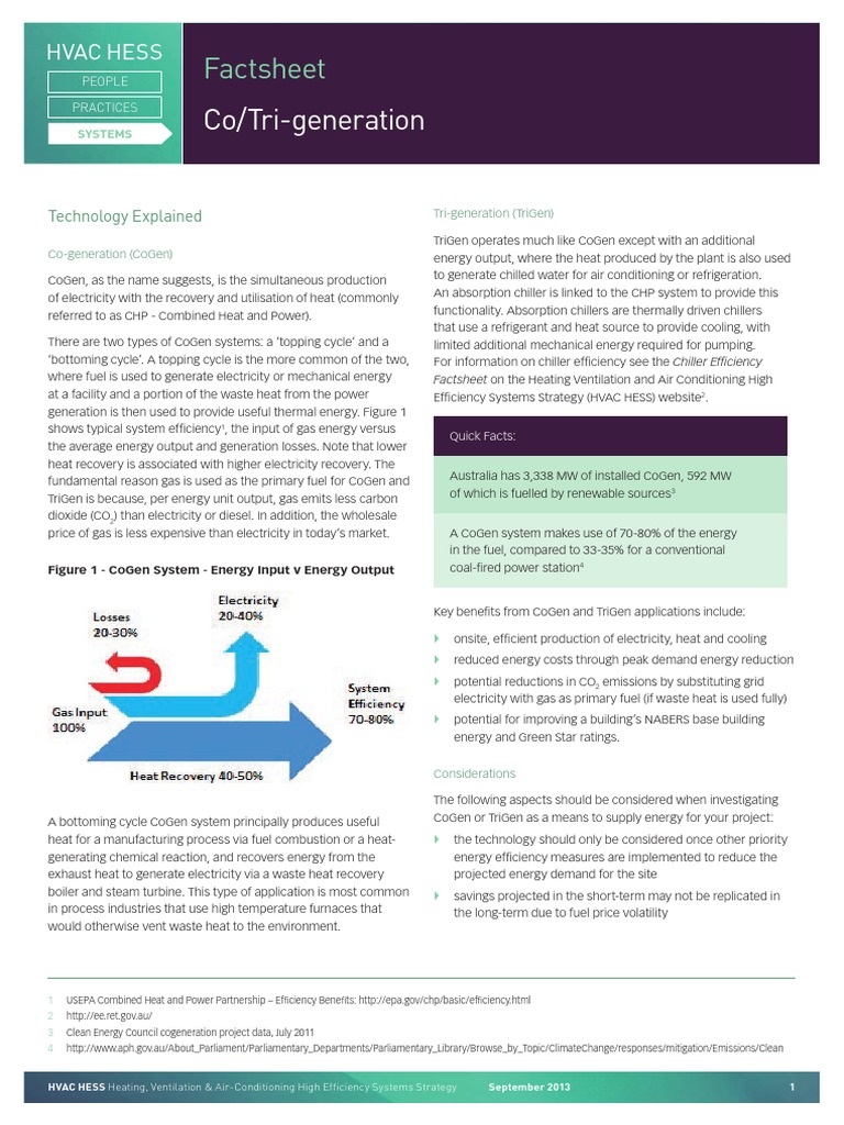 CoGen & TriGen Systems Guide | PDF | Cogeneration | Hvac