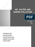 Air Water and Marine Pollution