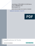 Applications & Tools: Connecting A SINAMICS G120 Drive To An S7-300/400 CPU in TIA Portal V11