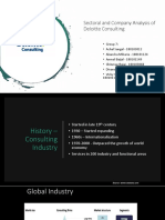 Sectoral and Company Analysis of Deloitte Consulting