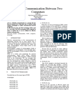 Wireless Communication Between Two Computers: Abstract-Wireless Communication Is A Concept That Has